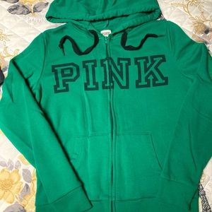 PINK zip up sweatshirt